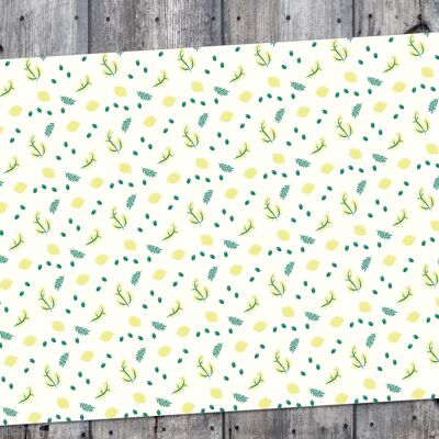 PLACEMATS - LEMONS AND MIMOSAS-IVORY