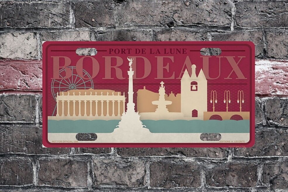 PIATTO DECORATIVO IN METALLO CITY OF BORDEAUX