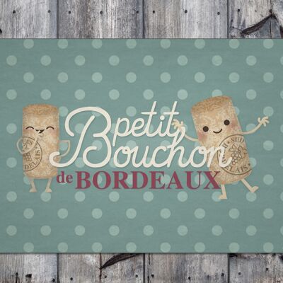 Sets de table - petit bouchon bordeaux