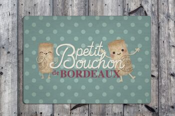 Sets de table - petit bouchon bordeaux