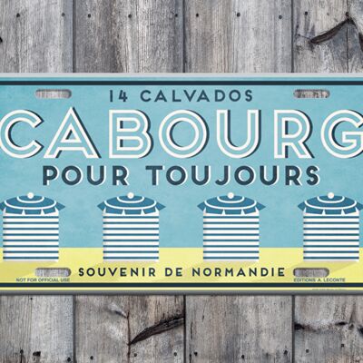 CABOURG METAL DECORATIVE PLATE FOREVER