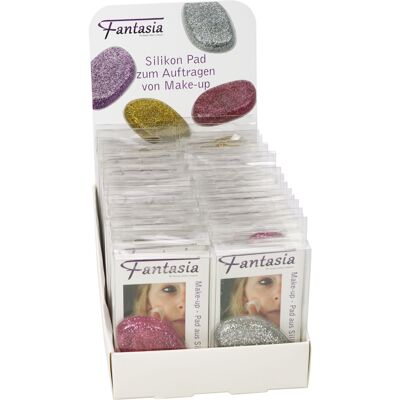 36 x tampons de maquillage en silicone avec paillettes