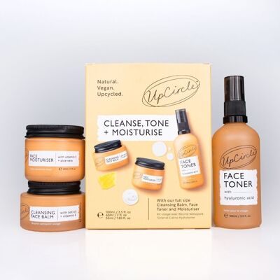 Eco Friendly Vegan Gift - Cleanse, Tone + Moisturise Set