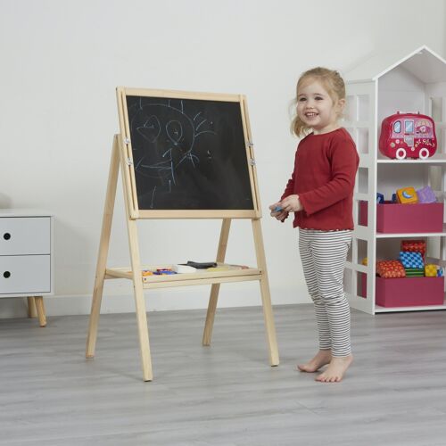 Kids Height Adjustable Easel with Accessories