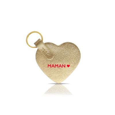 MOM HEART KEY RING