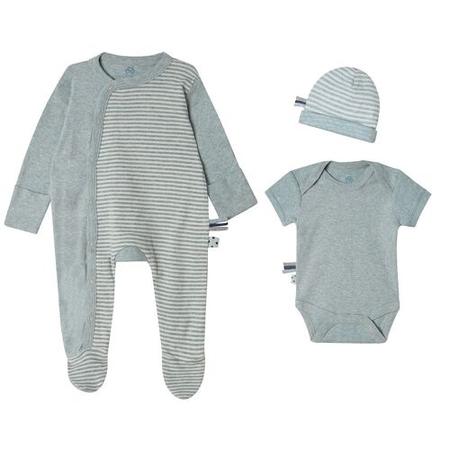 OrganicEra Organic Newborn Set- 3pcs, Aqua Melange