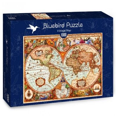 Puzzle 1000 pièces Vintage Map