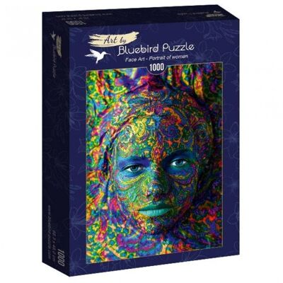 Puzzle 1000 pièces Face Art - Portrait of woman