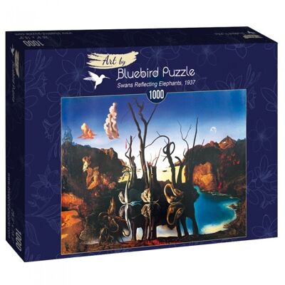 Puzzle 1000 pièces Salvador Dalí - Swans Reflecting Elephants, 1937