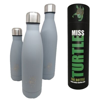 Insulated Water Bottle - Gray No Fuss - 500ml