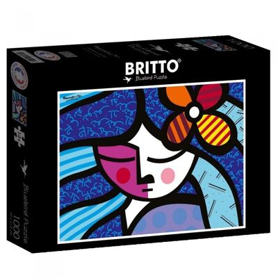 Puzzle 1000 pièces Romero Britto - Girl with flower