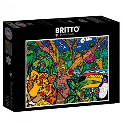 Puzzle 1000 pièces Romero Britto - Amazon