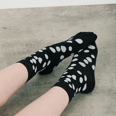 Do-Si-Dos Foot Fuel Socks With Graphic Print In Black And White