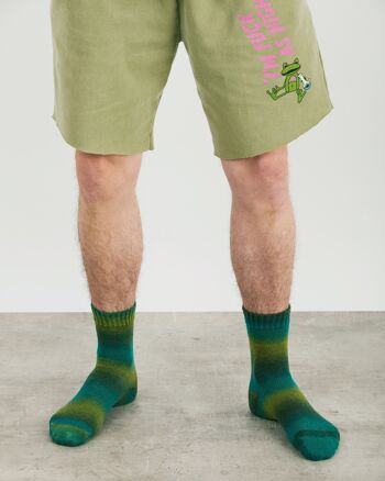 Runtz Foot Fuel - Chaussettes à motif graphique - Vert dégradé