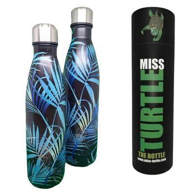 Isolierte Wasserflasche - Blue Light in the Jungle - 500ml