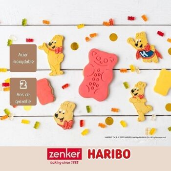 Lot de 2 emporte-pièces nounours Zenker par Haribo 4