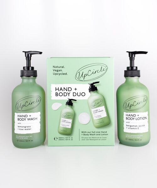 Natural Vegan Sustainable Hand + Body Duo - Great eco gift