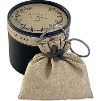 A little, a lot, passionately - Round box - scented sachet - Slate