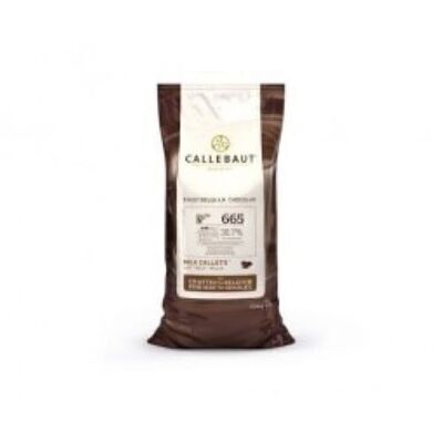 CALLEBAUT - CHOCOLATE CON LECHE - FINEST CHOCOLATE BELGA N°665 - 30,7% CACAO - 10 KG - PISTOLAS
