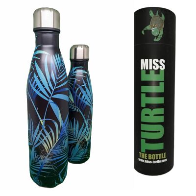 Insulated Water Bottle - Blue Light in the Jungle - 750ml