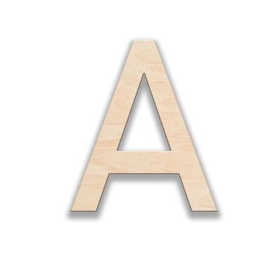 Wooden letter A, self-adhesive letter 11cm high for painting and handicrafts yourself - name badges ♥︎ made in Germany