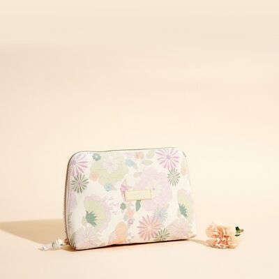 TOILET BAG MARIA LILAC FLOWERS