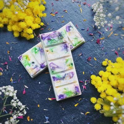 Tabletas cristalinas "Rito de la primavera" - Bergamota, flor de saúco, lila y rubí zoisita