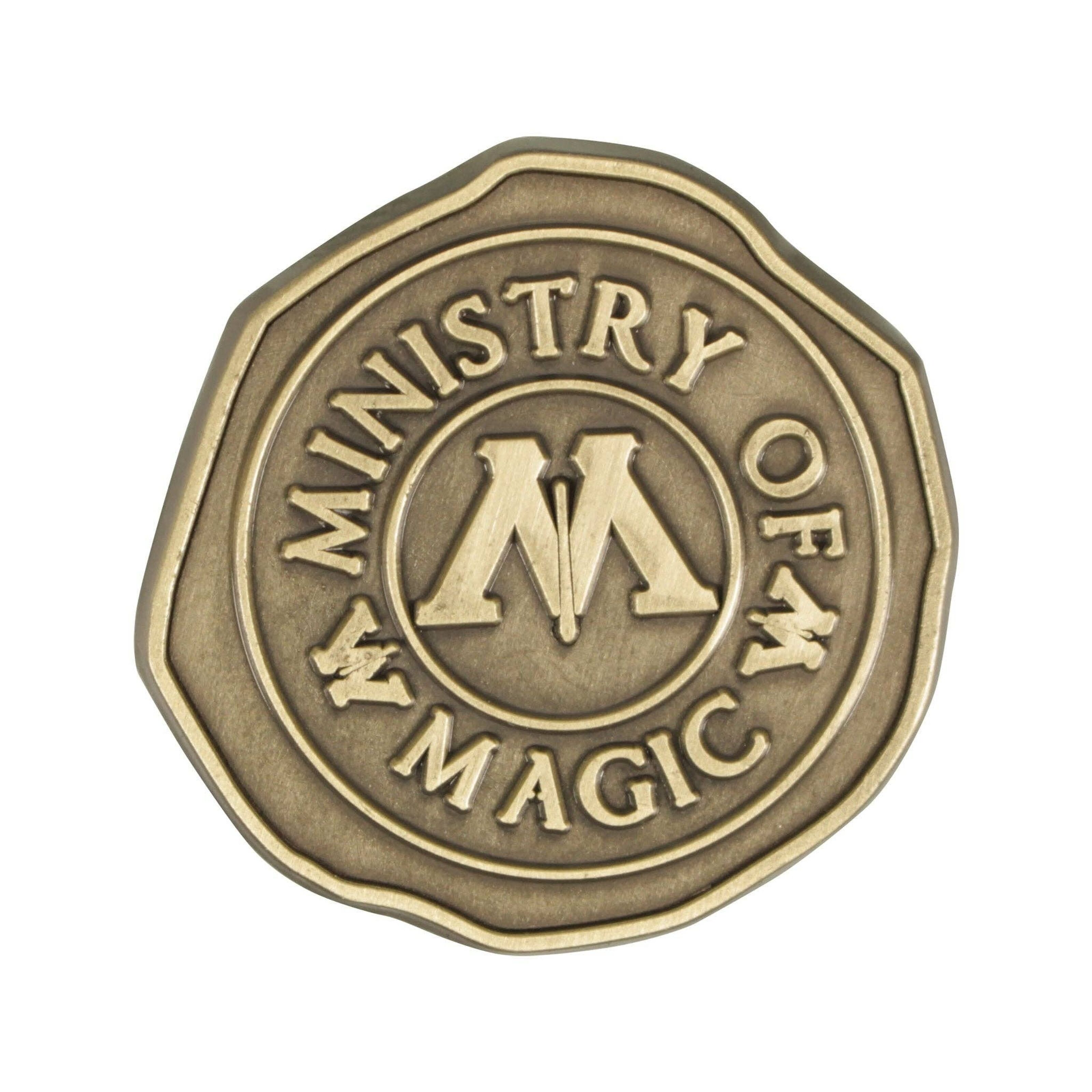 Harry Potter Ministry of Magic Seal Stamp Pewter Key Chain