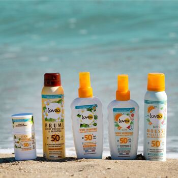 Spray Hydratant FPS 50+ - Très Haute Protection Solaire Visage & Corps - Monoï De Tahiti - Protection UVA/UVB - Résistant À L'Eau & Anti Traces Blanches 3