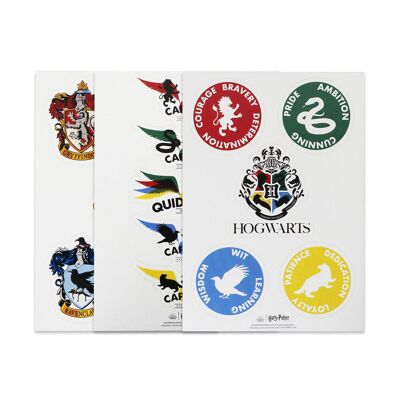 Sticker Sheet - Harry Potter (House Pride)