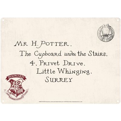 Tin Sign Sign - Harry Potter (Letters)