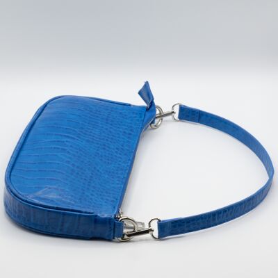 Indigo Blues Shoulder Baguette Bag
