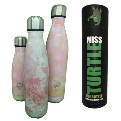 Insulated Water Bottle - Delicate Pink Marble - 500ml