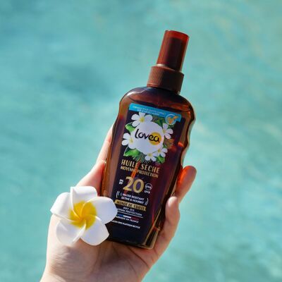 Dry Oil SPF 20 – Mittlerer Sonnenschutz für den Körper – Monoi De Tahiti – UVA/UVB-Schutz