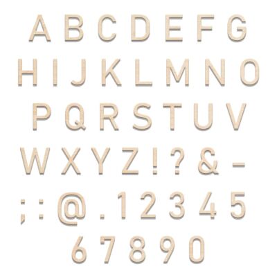 Set of 500 self-adhesive wooden letters (A-Z) 11cm high for painting and handicrafts yourself - name tags ♥︎ made in Germany