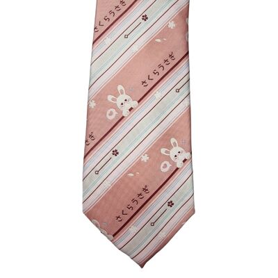 Rosa Häschen-Krawatte