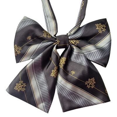 Schwarze Crest-Krawattenschleife