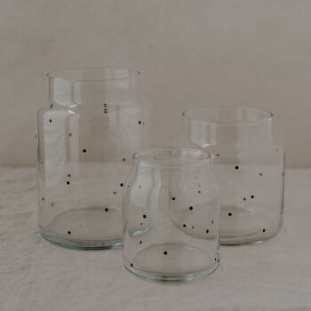 Vase en verre points moyens (UE = 6 pièces) 5