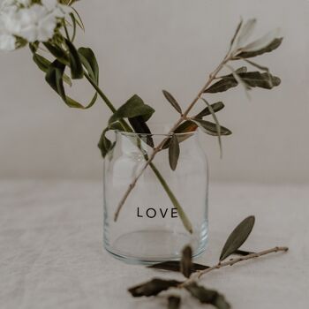 Vase en verre petit Love (PU = 6 pièces) 1