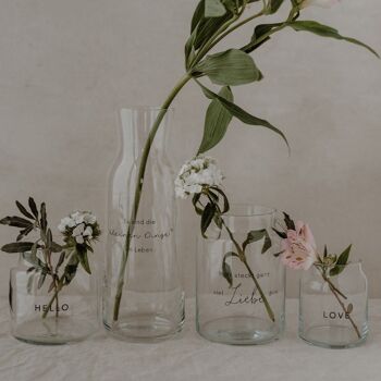Vase en verre petit Love (PU = 6 pièces) 3