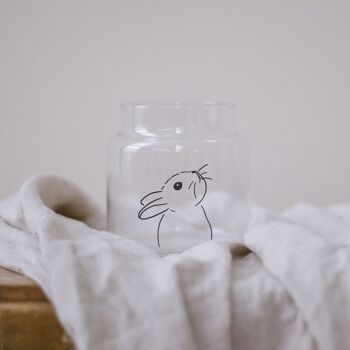 Vase en verre lapin moyen (UC = 6 pièces) 4