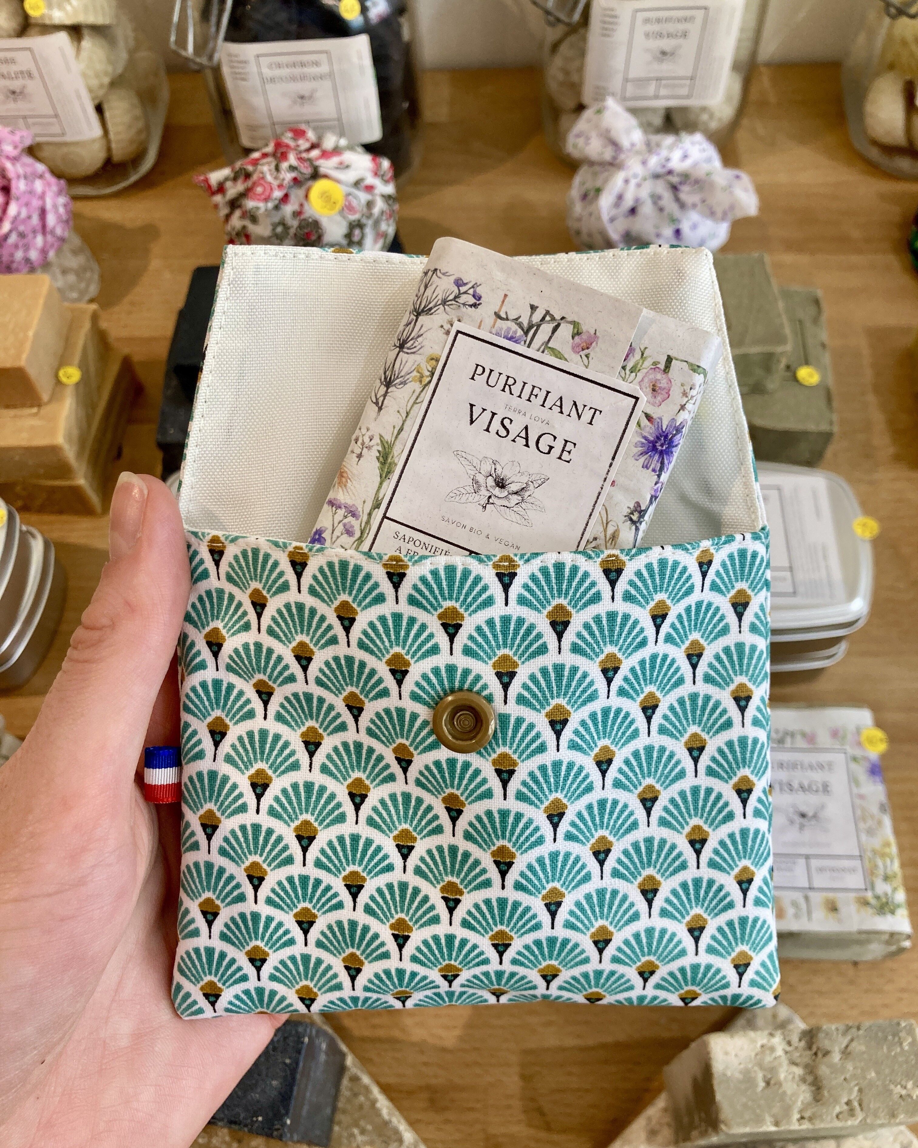 Seifenbeutel "Wassergrüne Fans"