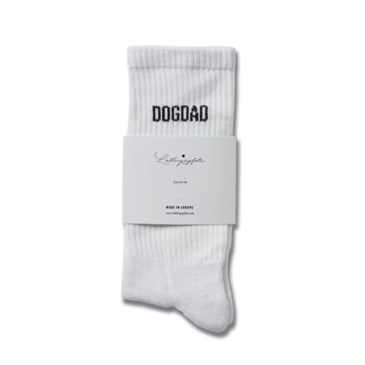 "DOGDAD" Socken Weiss