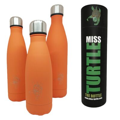 Insulated Water Bottle - Orange No Fuss - 350ml