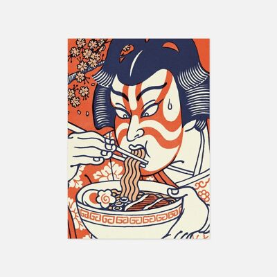 Postkarte "Kabuki Ramen" - Größe A6