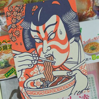 Carte postale "Kabuki Ramen" - Format A6 2
