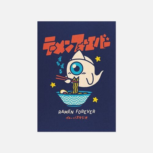 Carte postale "Ramen Forever" - Format A6