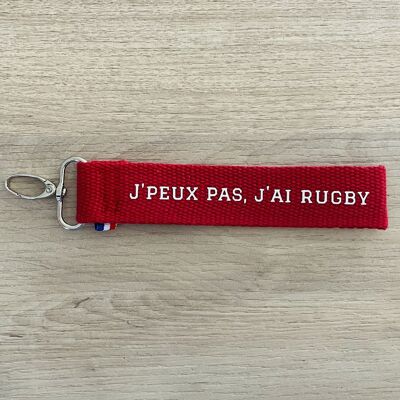 Key ring, I can't, I have rugby