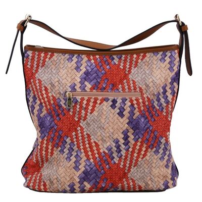 Bolso De Hombro Estilo Slouchy De Rafia