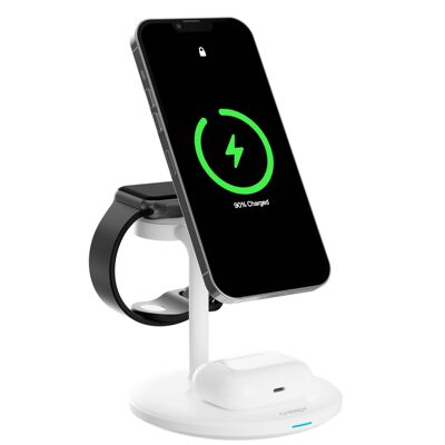 Chargeur sans fil 3-en-1 Chéroy PowerTrio